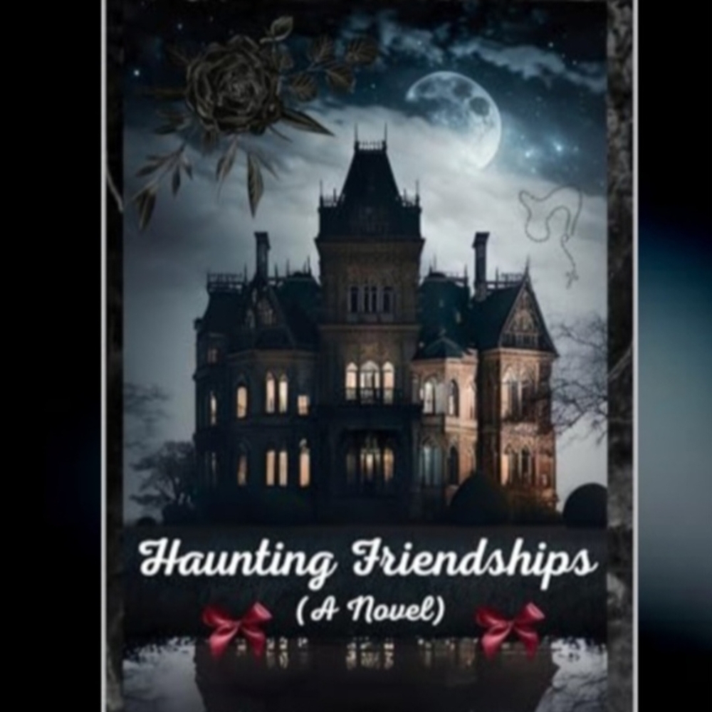 Mystery Novel with Gothic Mansion Cover